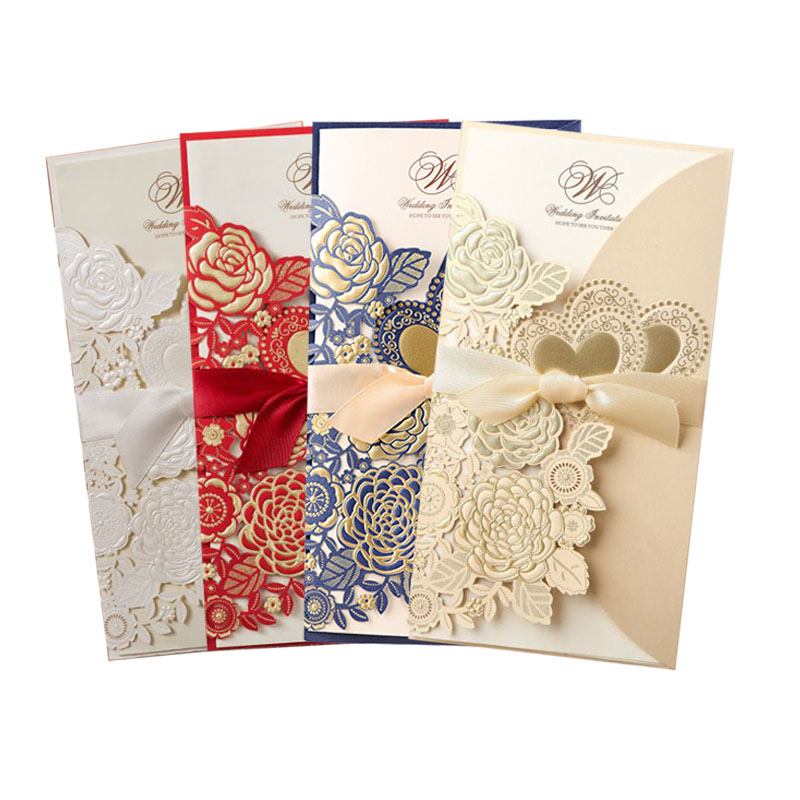 Home Security Laser - 5/10Pcs Laser Cut Wedding Invitations Card