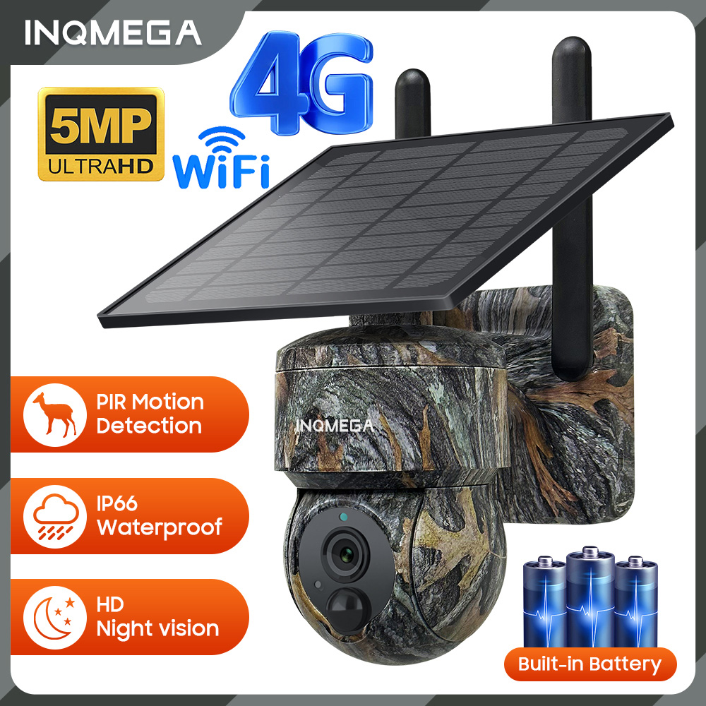 Home Security Panel - INQMEGA 5MP 4G / WIFI Solar