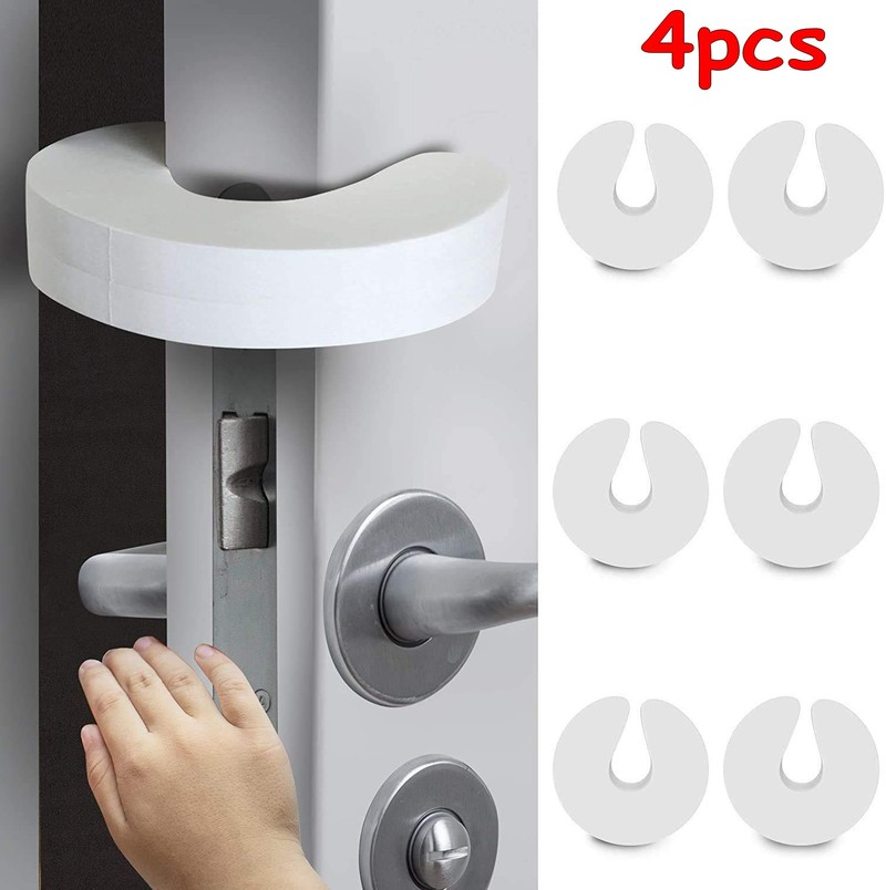 Home Security Jammers - 4PCS Kid Finger Protector Door Stopper