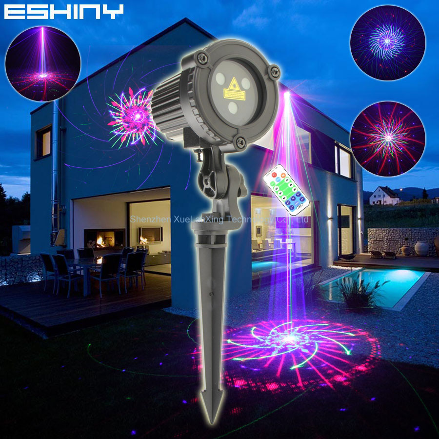 Home Security Laser - ESHINY RGB Laser Landscape Light Moving