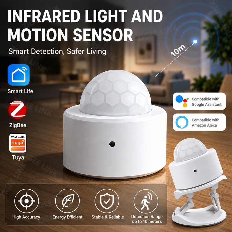 Home Security Gadgets - ZigBee 3.0 PIR Motion Sensor Wireless