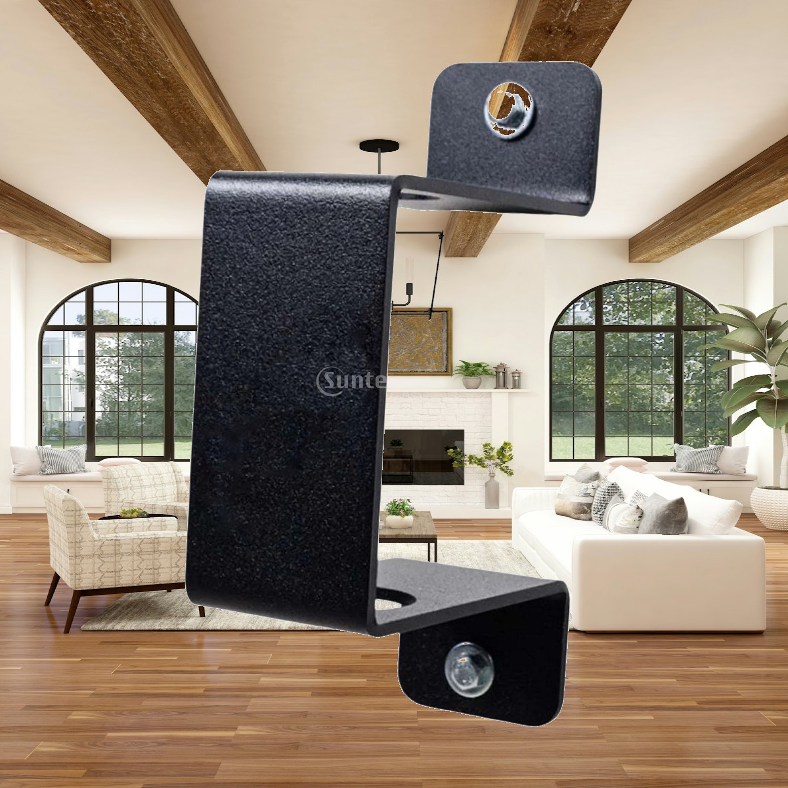 Home Security Training - Barbell Bar Wall Rack Steel Construction