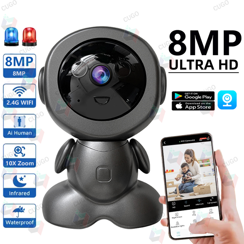 8MP Wifi Surveillance Robot Ca - Home Security Images review and price