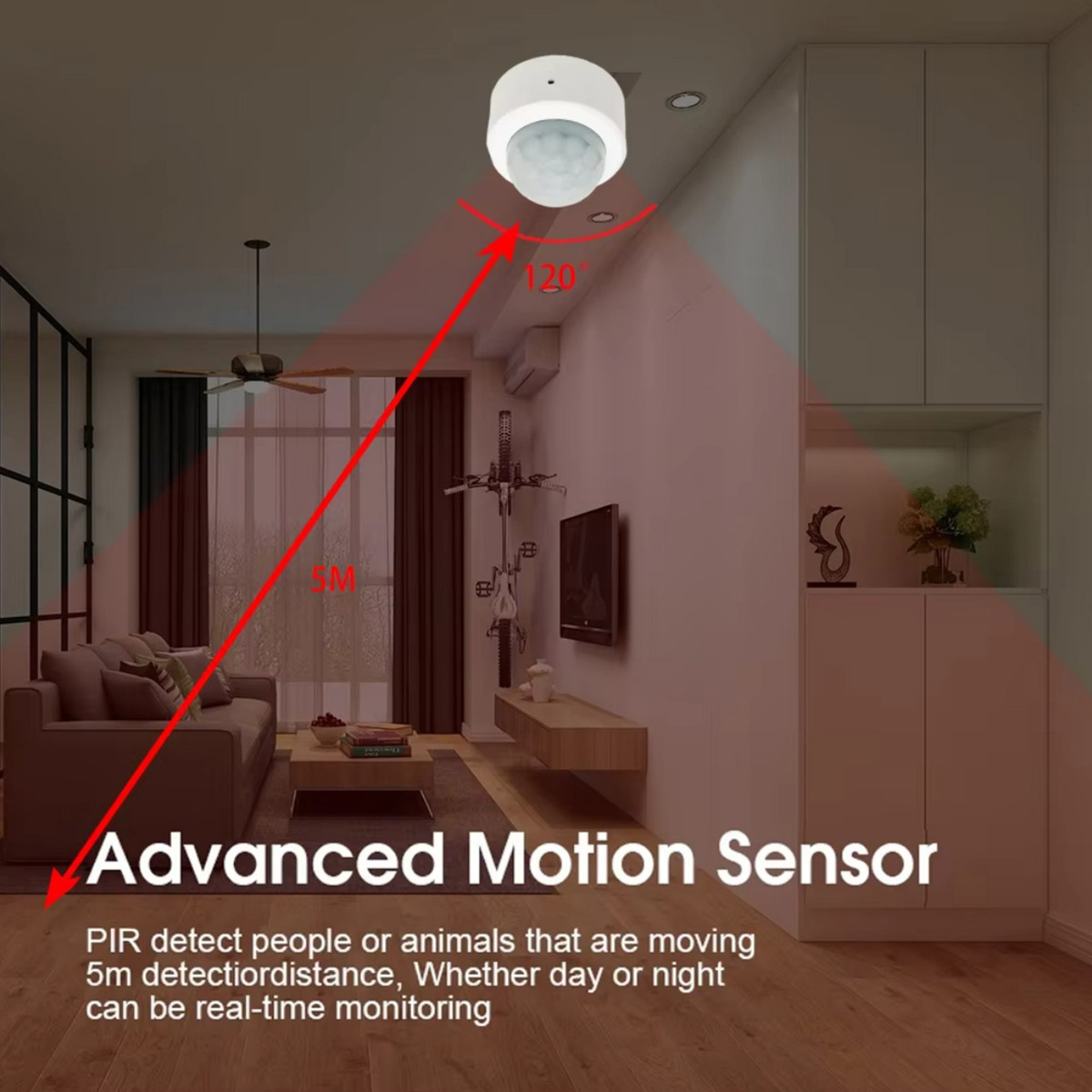 Zigbee PIR Motion Sensor Human - Home Security Technology review and price
