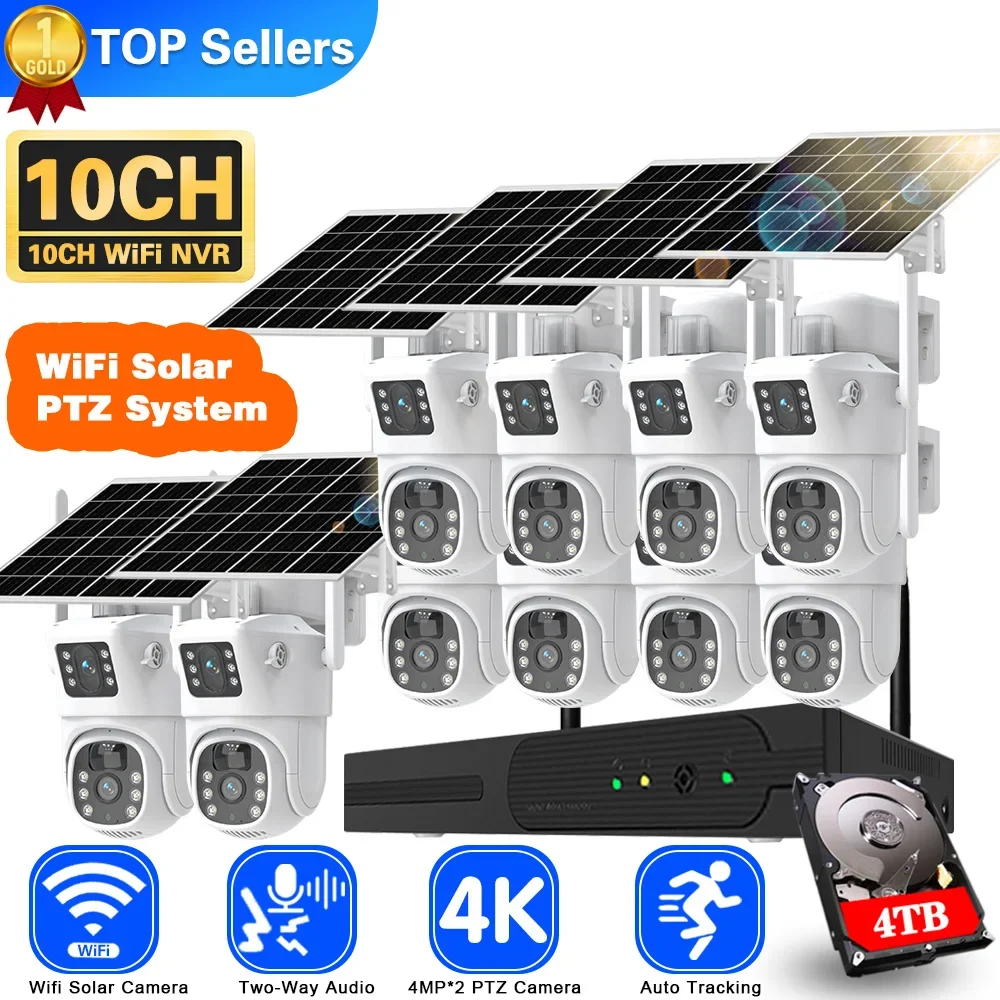 4K 8MP Dual Lens Wifi Solar CC - Home Security Panel review and price