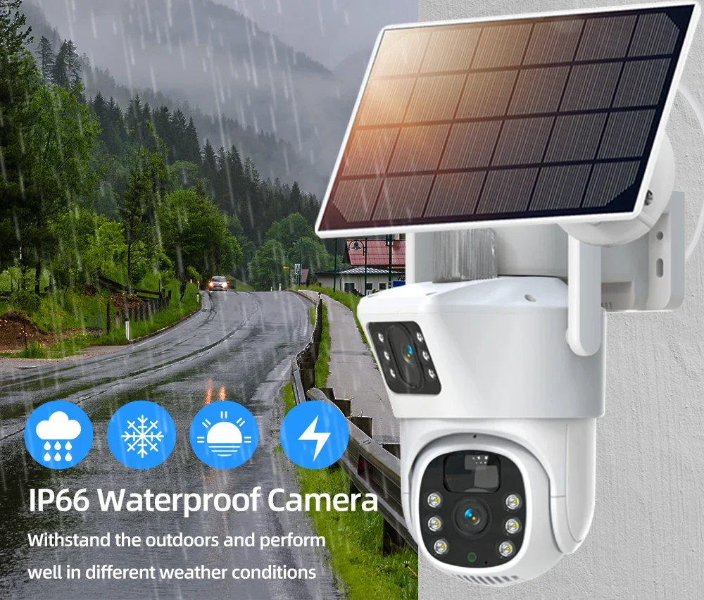 4K 8MP Dual Lens Wifi Solar CC - Home Security Panel review and price