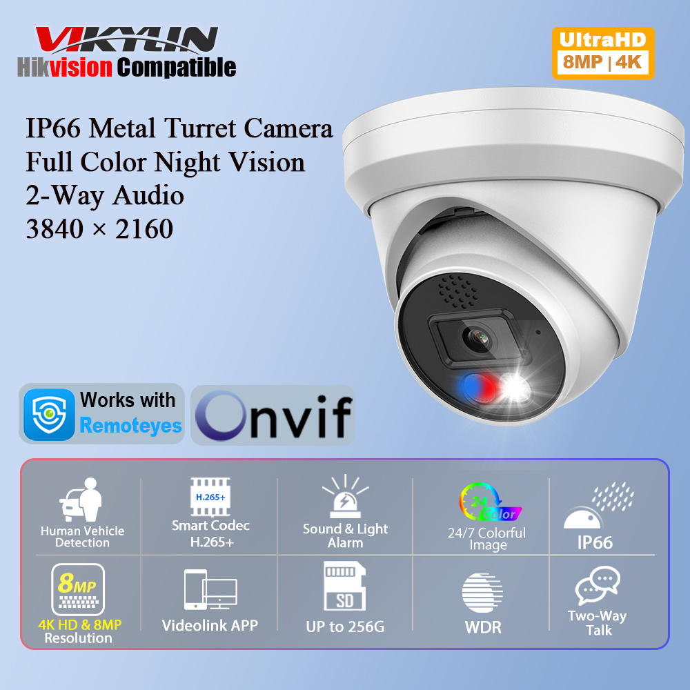 Vikylin 4K 8MP Alarm Full Colo - Home Security Images review and price