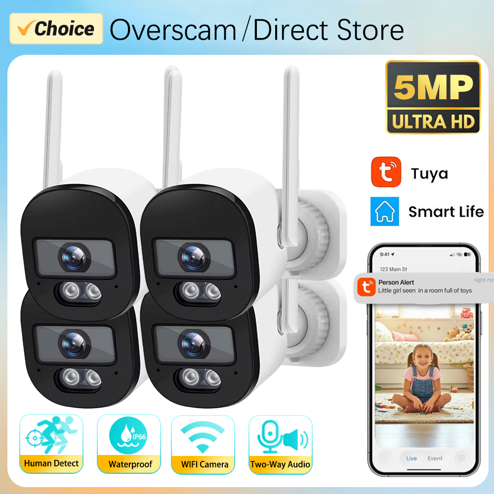 Tuya Bullet Camera Outdoor 5MP - Home Security Technology review and price