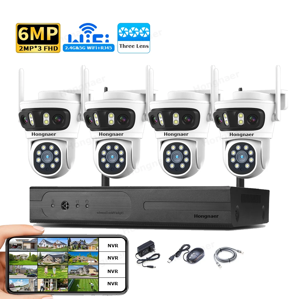 2026 Hongnaer 6MP 4CH 3 Lens 2 - Home Security Camera review and price