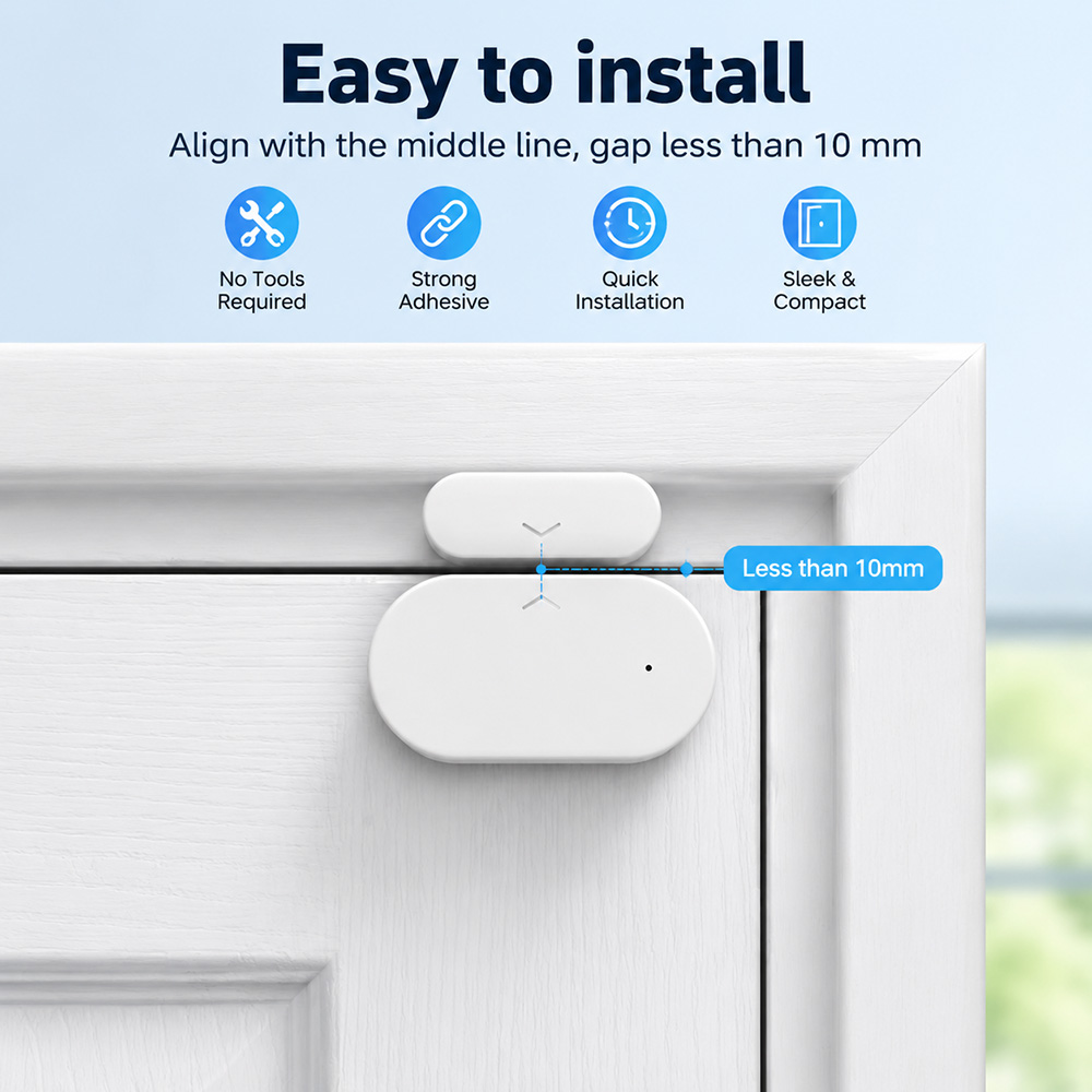 Zigbee 3.0 Door Window Sensor  - Home Security Technology review and price