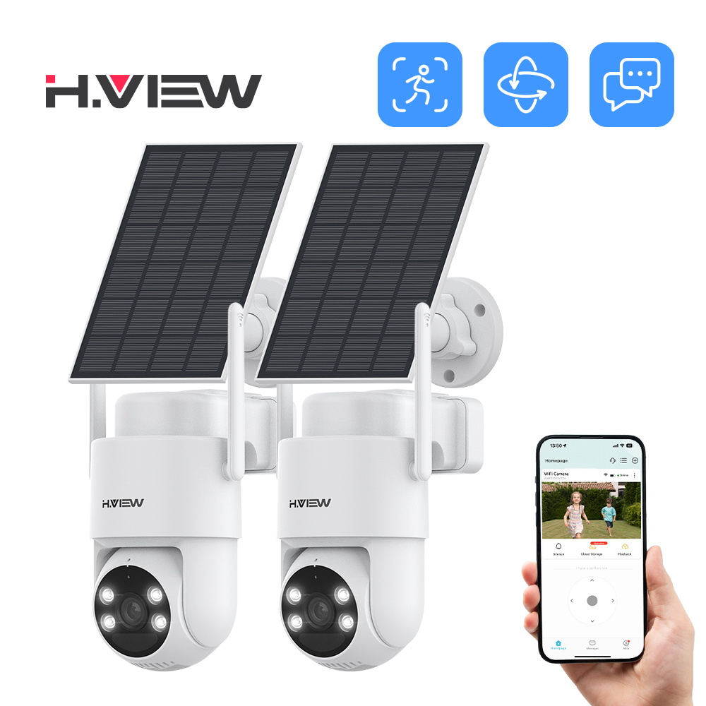 H.VIEW 2PCS PIR Battery Powere - Home Security Cameras Outdoor review and price