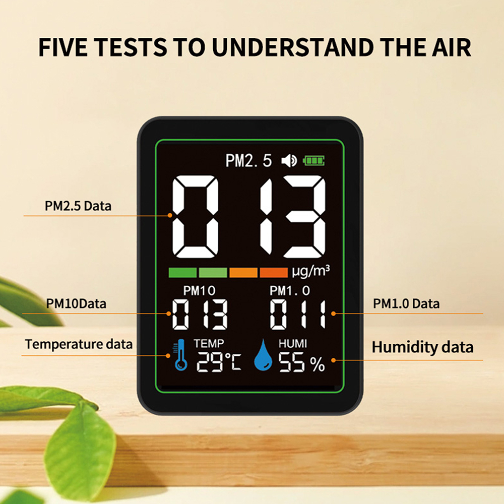 5 In 1 PM1.0 PM2.5 PM10 Air Qu - Home Security Laser review and price